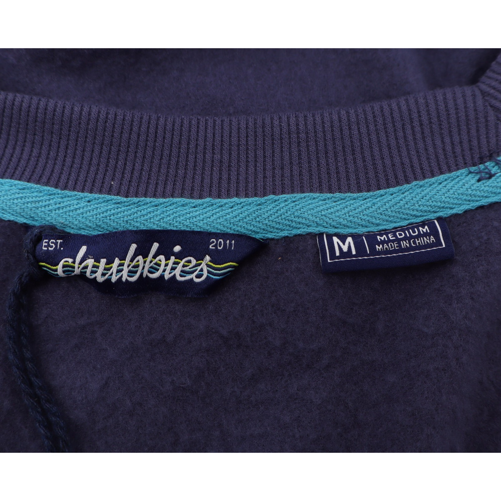 Chubbies NWT Men's Sz M Sky’s Out Thighs Out Blue Oversized Sweatshirt - Picture 5 of 9